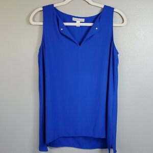 Elegant Blue Dana Buchman Sleeveless Top. Size Small